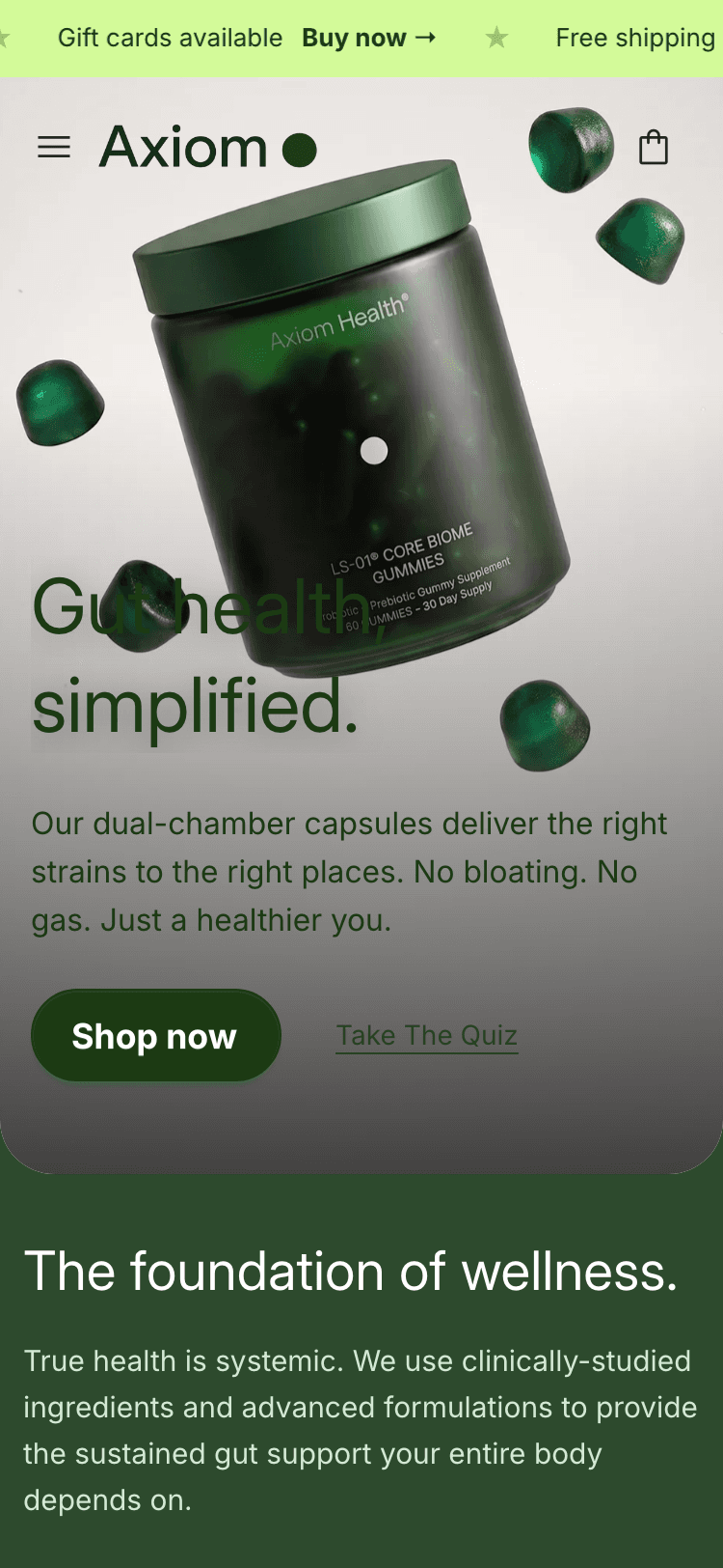 Axiom Health storefront